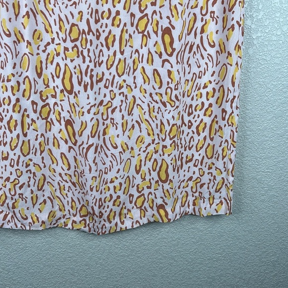Virginie Castaway Leopard Print Casual Summer Spring Sheath Dress Size Large - Picture 3 of 8